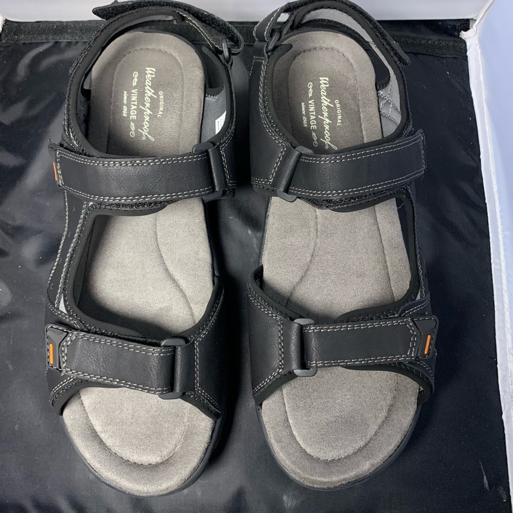 Weatherproof Vintage Black Adjustable Strap‎ Sandals Men’s Size 13
NWB